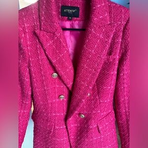 Tweed Hot Pink Blazer
